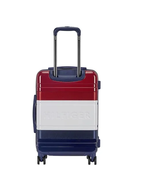 Tommy Hilfiger ABS 58 cms Navy   Red   White Hardsided Cabin Luggage (Triton)