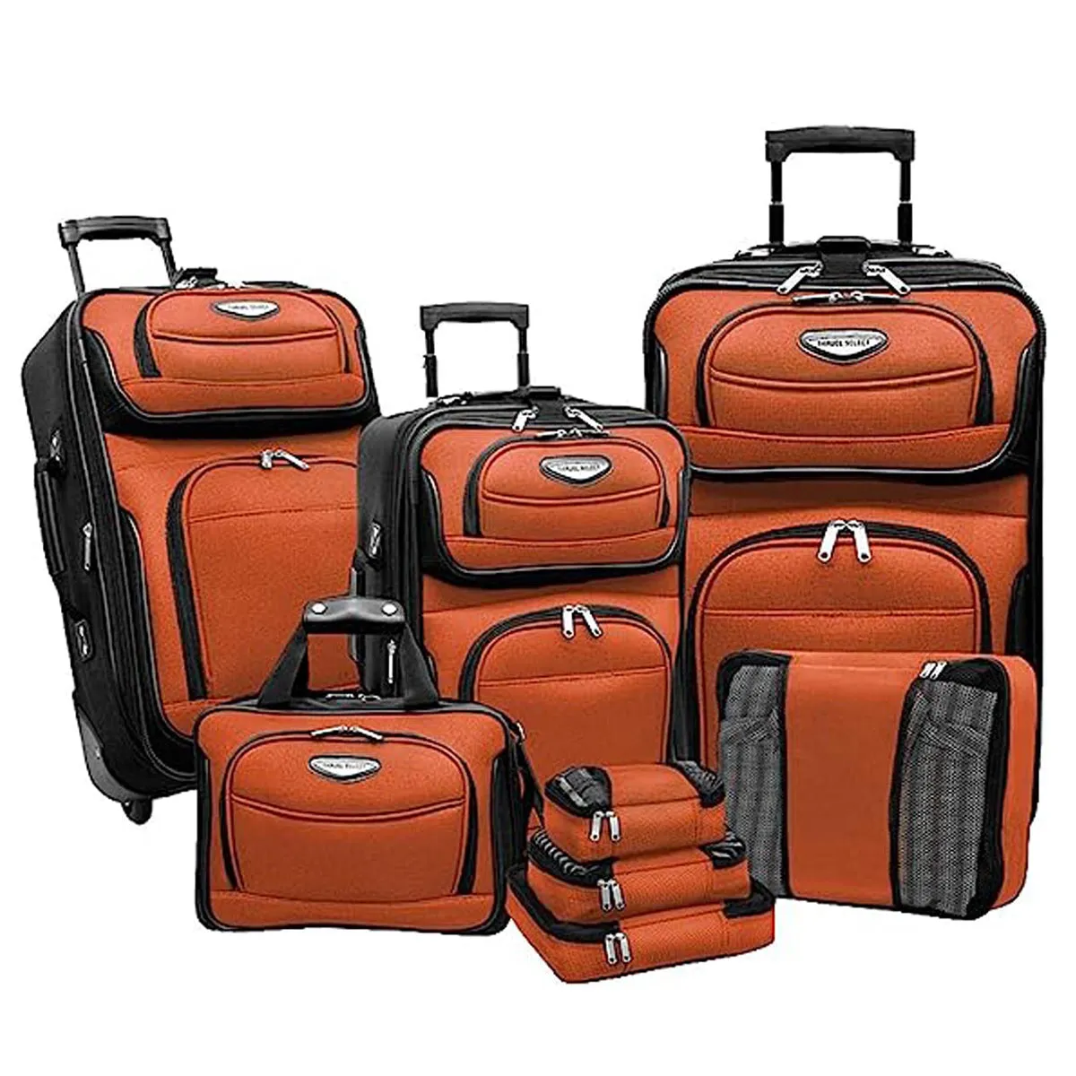 Travel Select Amsterdam Expandable Rolling Upright Luggage, 8-Piece Set