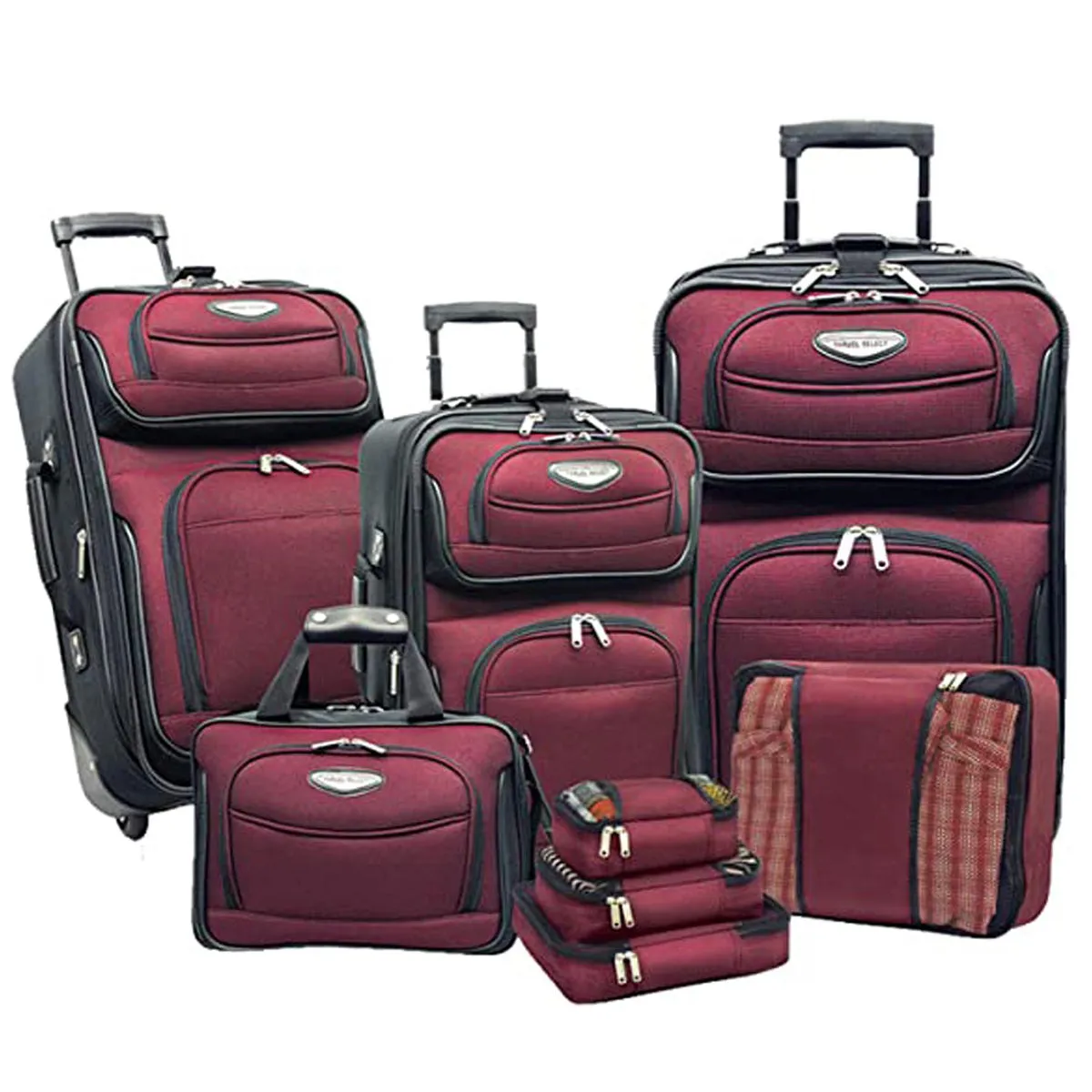 Travel Select Amsterdam Expandable Rolling Upright Luggage, 8-Piece Set