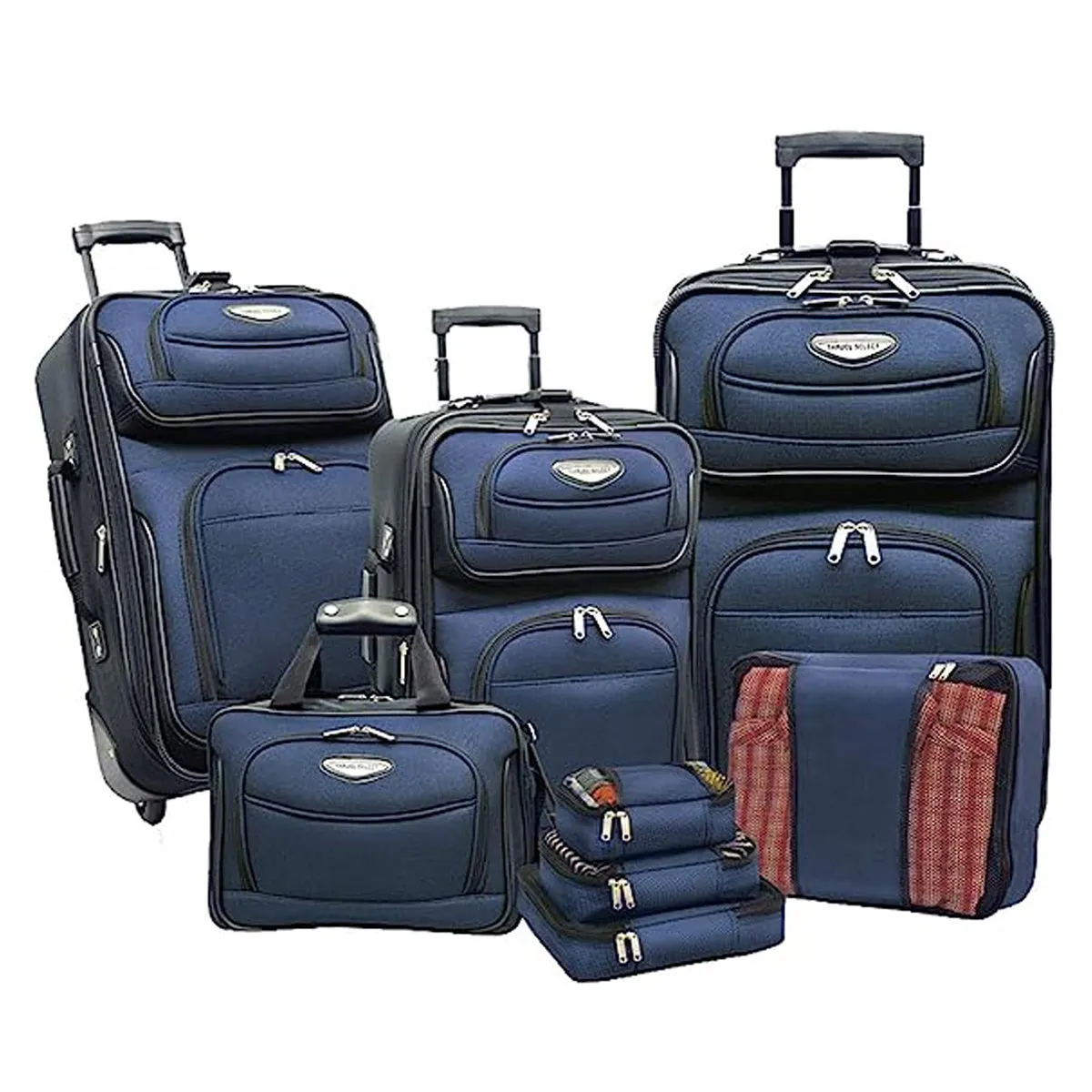 Travel Select Amsterdam Expandable Rolling Upright Luggage, 8-Piece Set