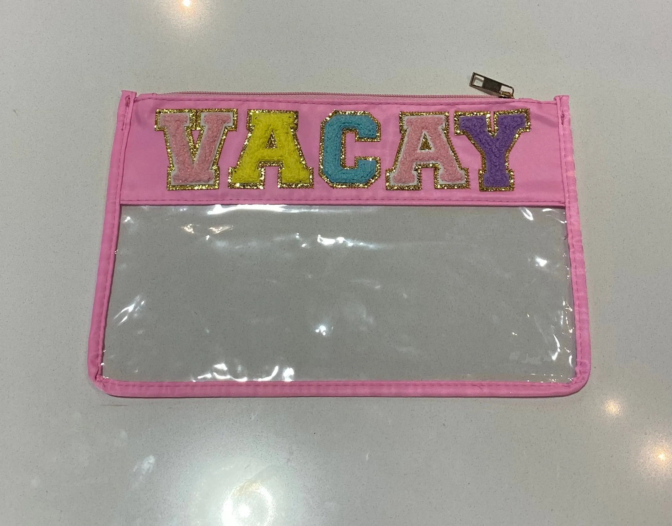 Vacay Pink Patched Bag