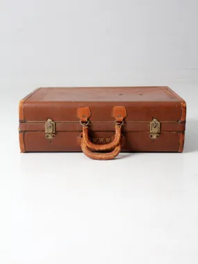 vintage leather suitcase