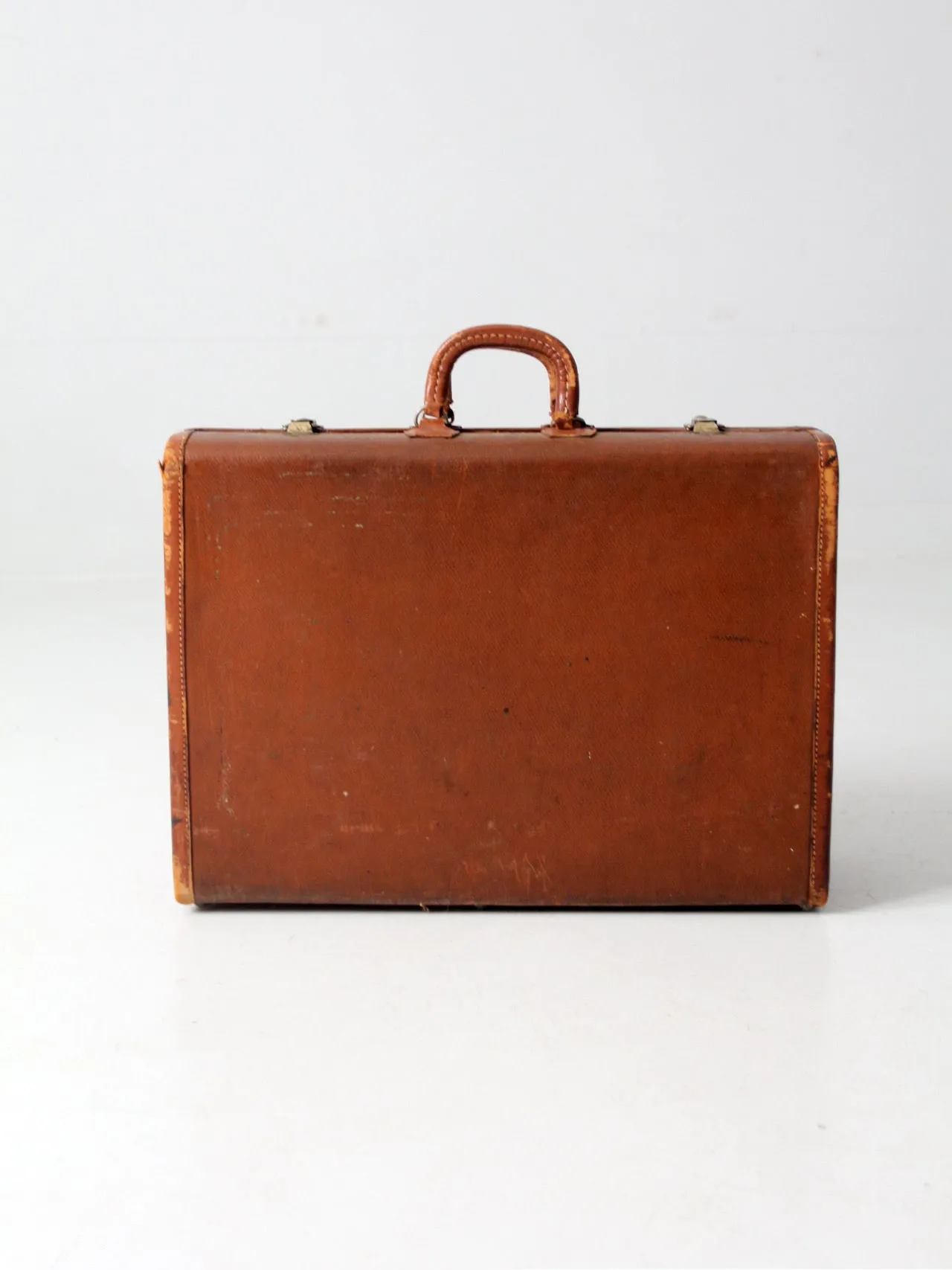 vintage leather suitcase