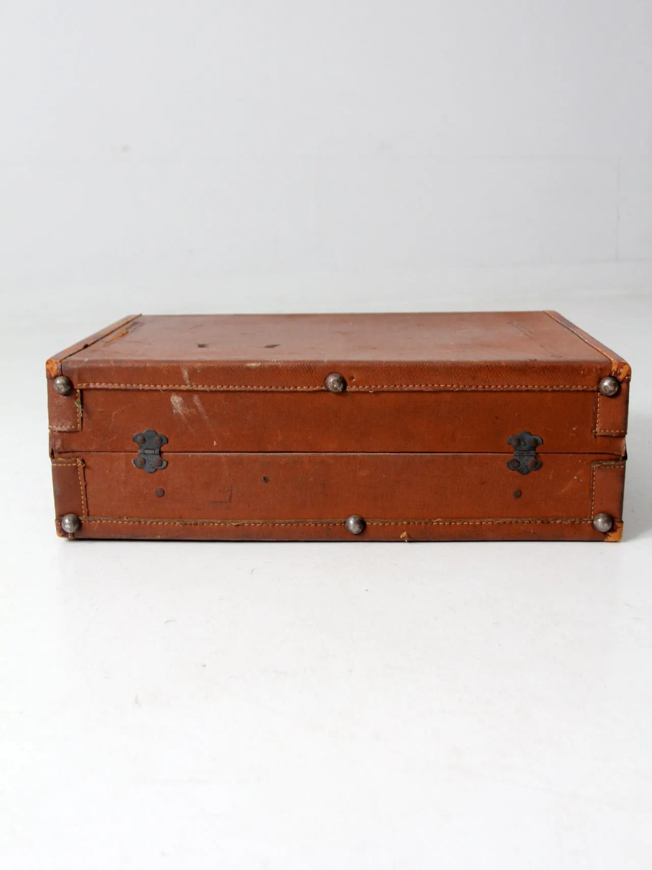 vintage leather suitcase