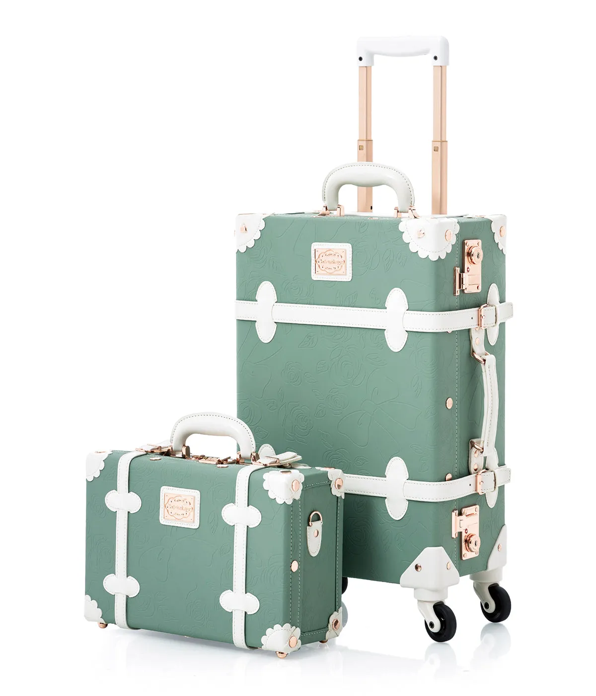 WildFloral Carry-on Set - Embossed Mint's