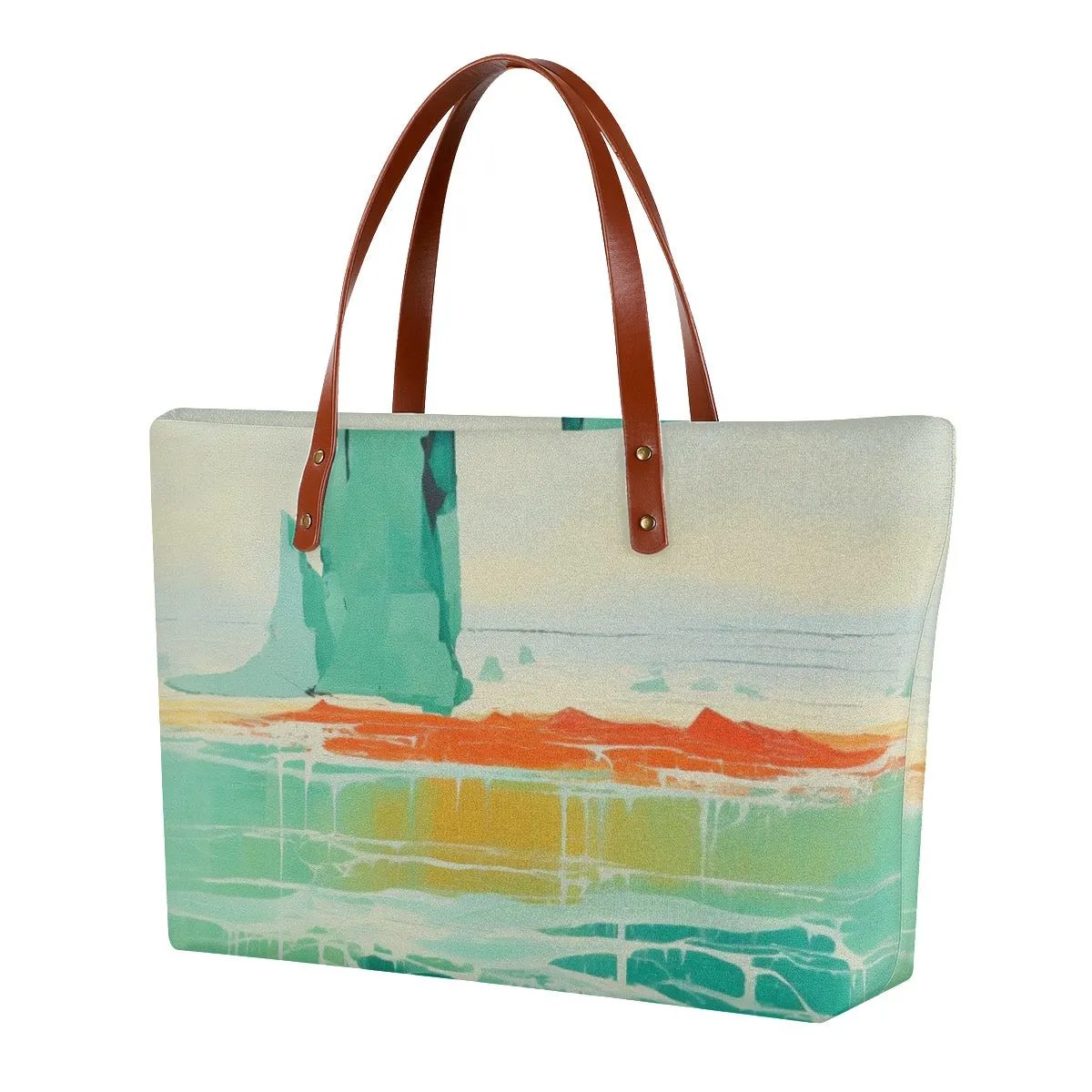 Women's Tote Bag | Diving Cloth aqua, abstract, print