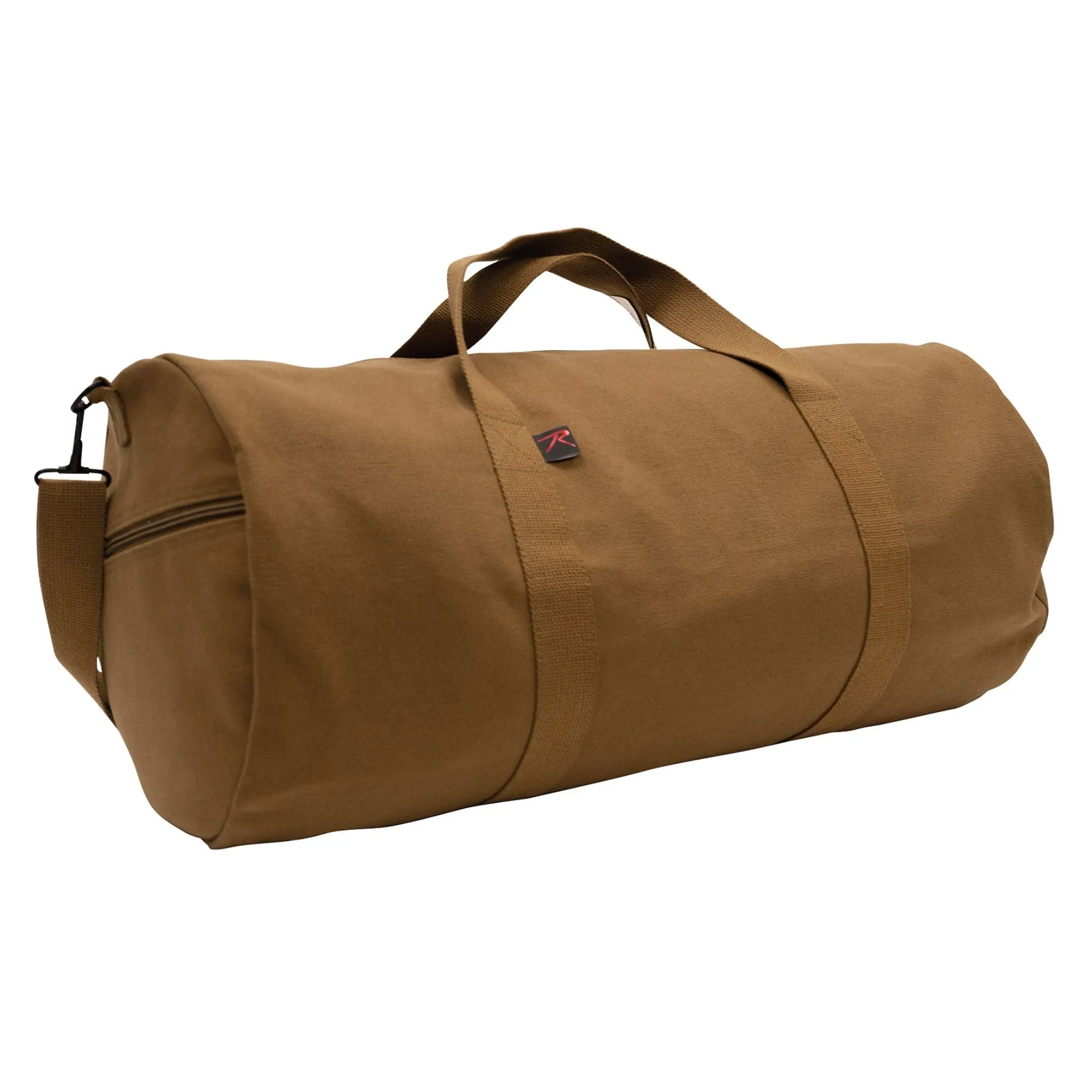 Work Brown Heavyweight Cotton Canvas Duffle Bag Sports Gym Shoulder & Carry Bag 24"x12"x12"