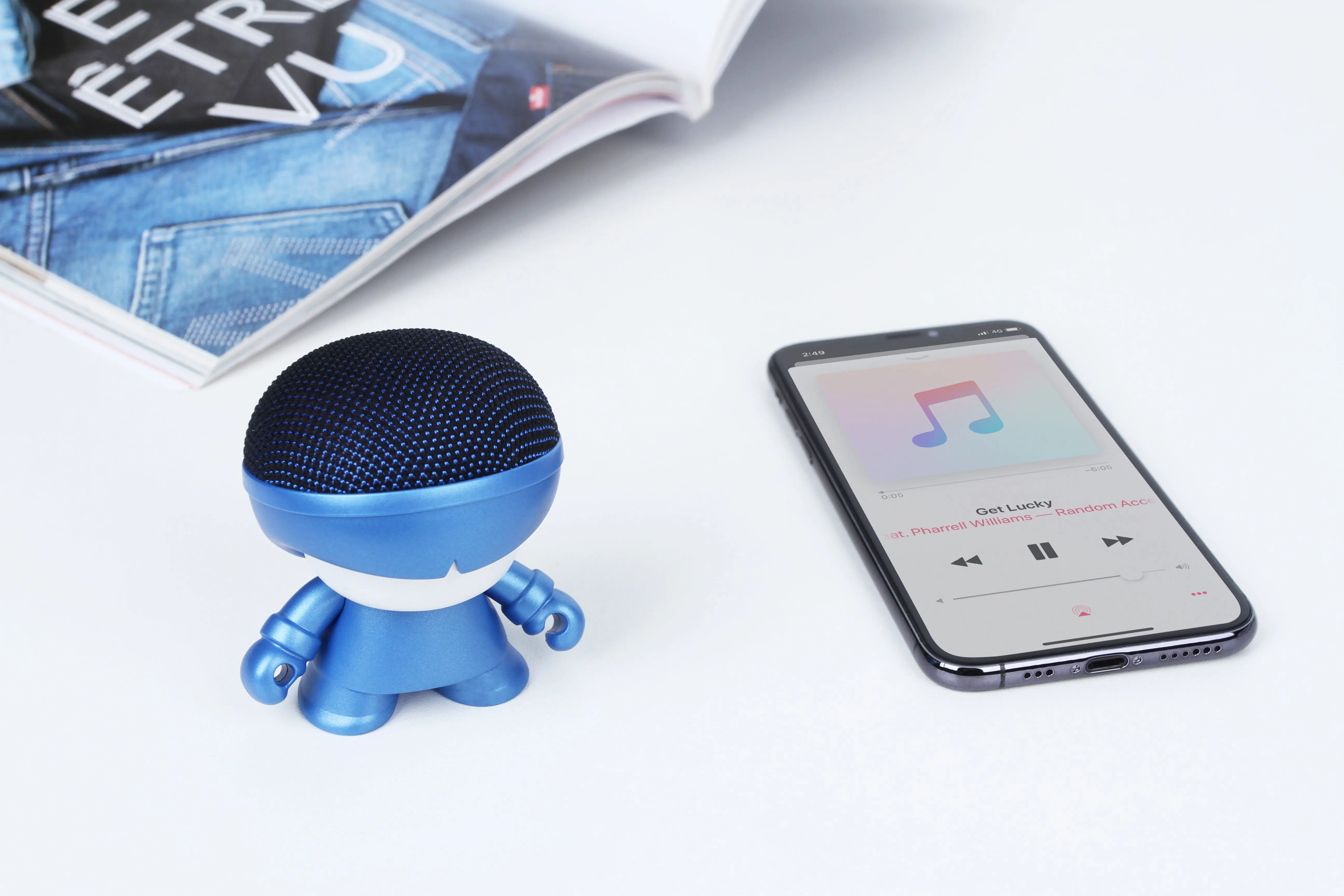 Xoopar Mini Boy 3 Inch (7cm) Speaker Metallic Edition Blue