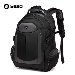 YESO Brand Laptop Backpack Men's Travel Bags 2018 Multifunction Rucksack Waterproof Oxford Black Computer Backpacks For Teenager