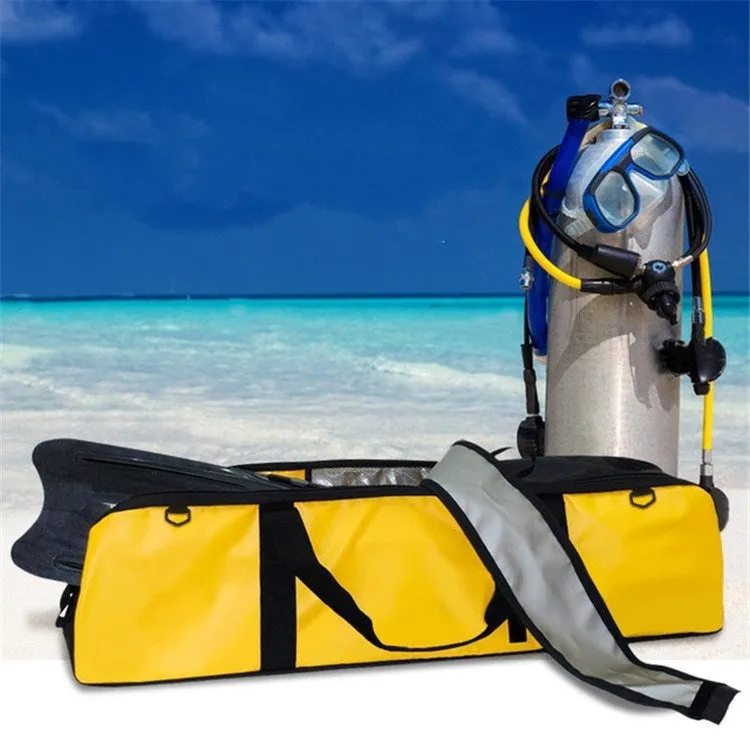 ZONYSUN Shoulder Outdoor Waterproof Bag Diving Long Fins Bag Dry Wet Separation Waterproof Bag, Size:100x20x24cm(Yellow)